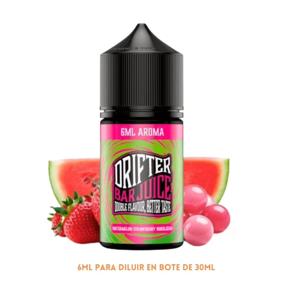 [A6-462-10802] Aroma Drifter Bar Watermelon Strawberry Bubblegum Longfill 6/30ml