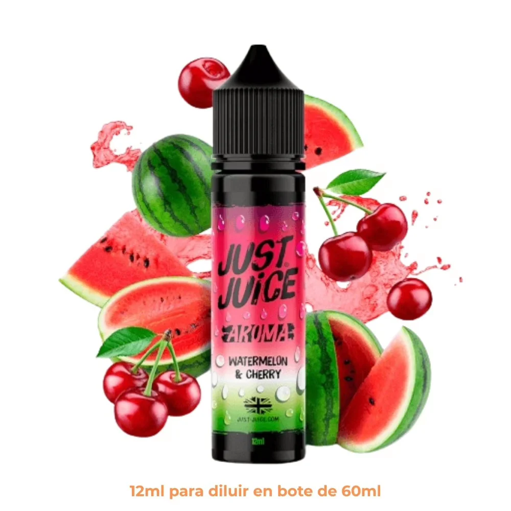 [A12-203-10833] Aroma Just Juice Watermelon Cherry Longfill 12/60ml