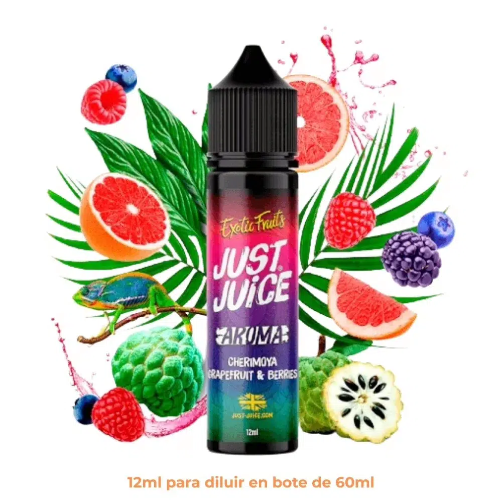 [A12-203-10840] Aroma Just Juice Cherimoya Grapefruits Berries Longfill 12/60ml