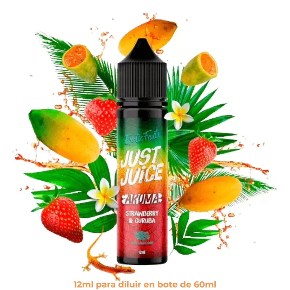 [A12-203-10842] Aroma Just Juice Strawberry Curuba Longfill 12/60ml