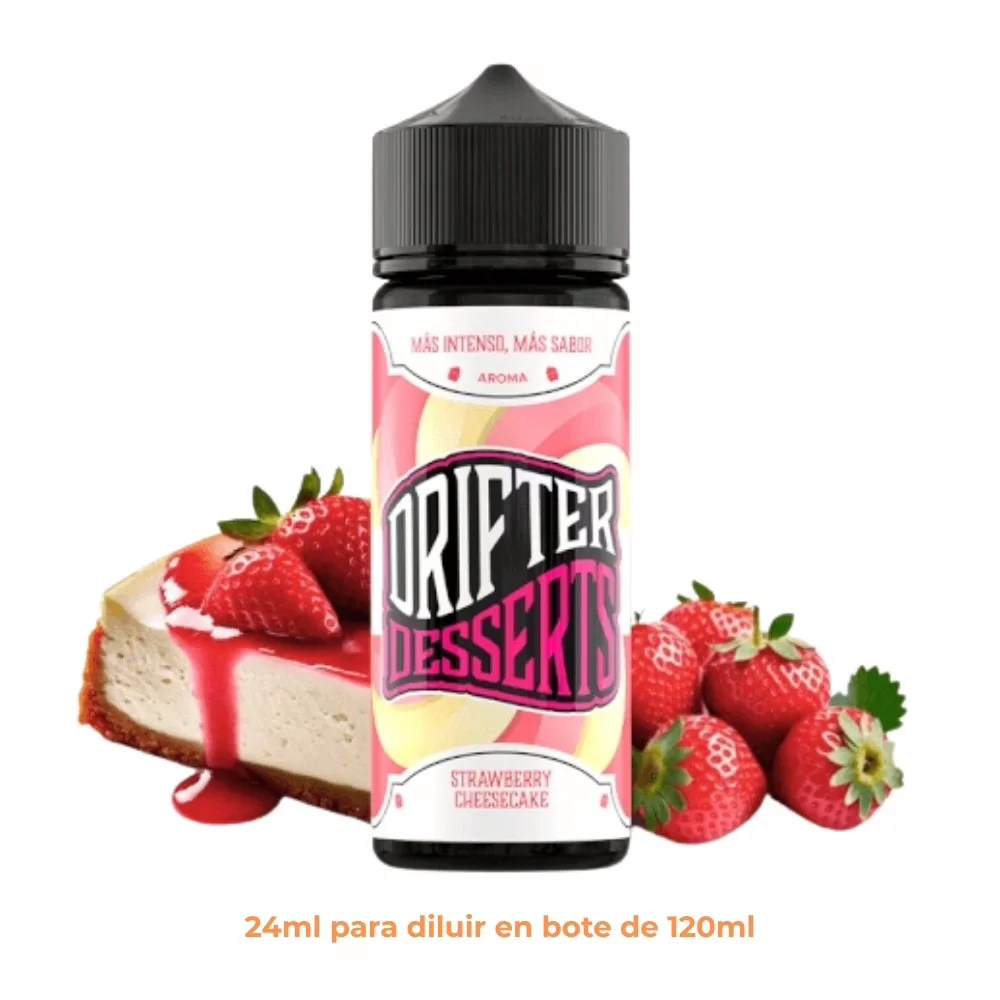 [A24-462-10889] Aroma Drifter Bar Strawberry Cheesecake Longfill 24/120ml