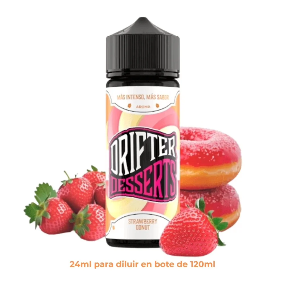 [A24-462-10891] Aroma Drifter Bar Strawberry Donut Longfill 24/120ml
