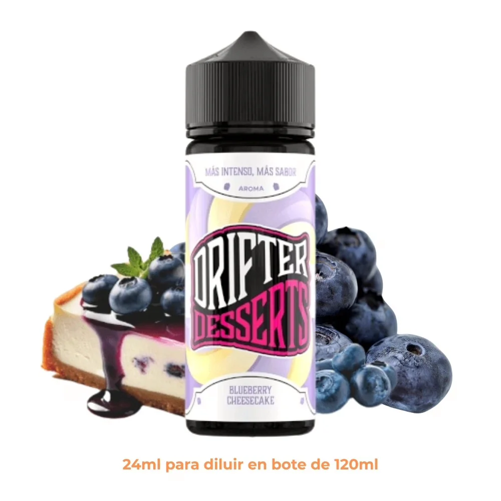 [A24-462-10892] Aroma Drifter Bar Blueberry Cheesecake Longfill 24/120ml