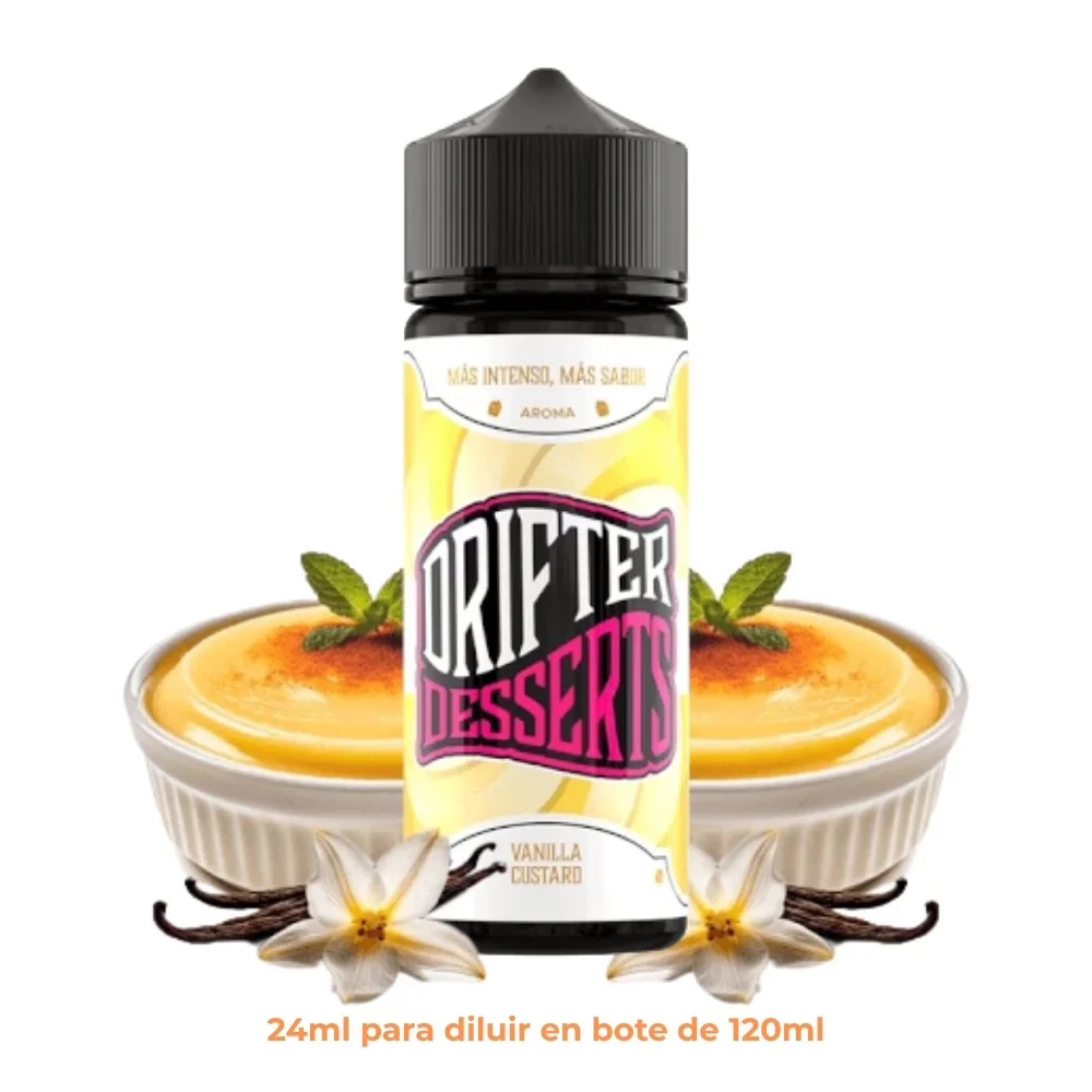 [A24-462-10893] Aroma Drifter Bar Vanilla Custard Longfill 24/120ml