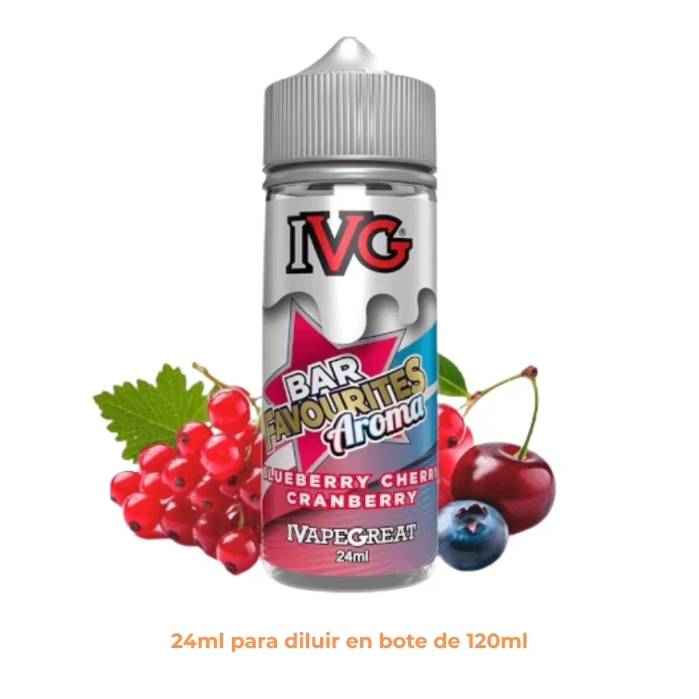 [A24-55-10925] Aroma IVG Blueberry Cherry Cranberry Longfill 24/120ml