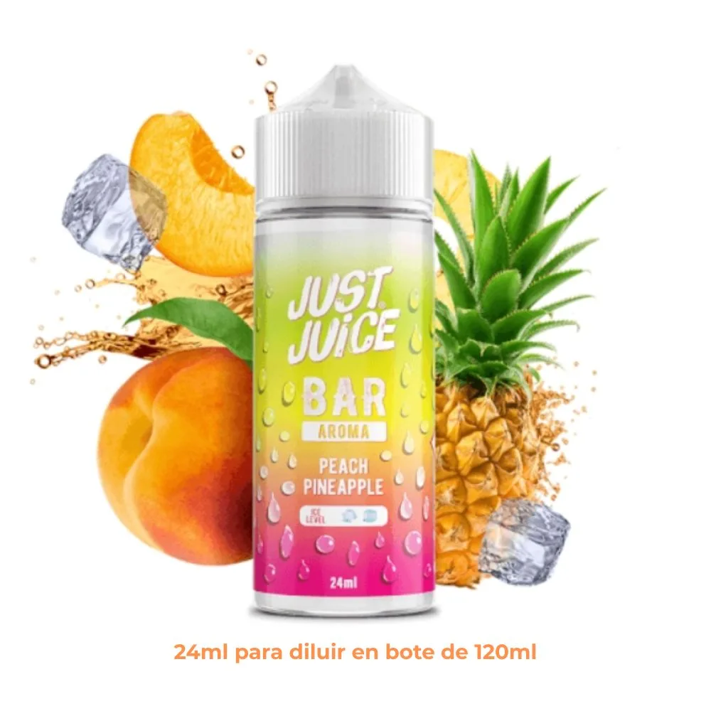 [A24-203-305482] Aroma Just Juice Bar Peach Pineapple Longfill 24/120ml
