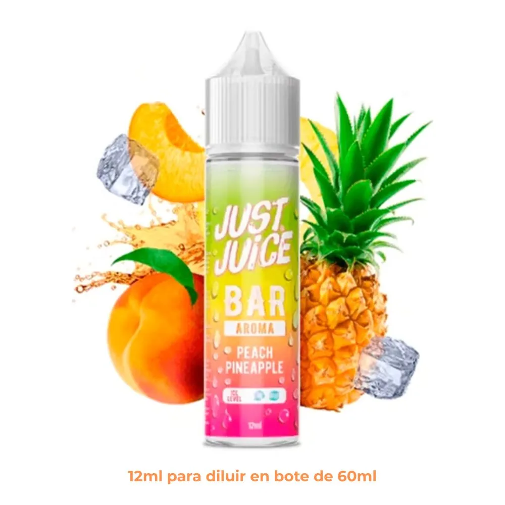 [A12-203-305487] Aroma Just Juice Bar Peach Pineapple Longfill 12/60ml