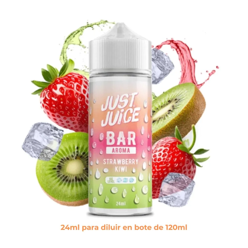 [A24-203-305494] Aroma Just Juice Bar Strawberry Kiwi Longfill 24/120ml
