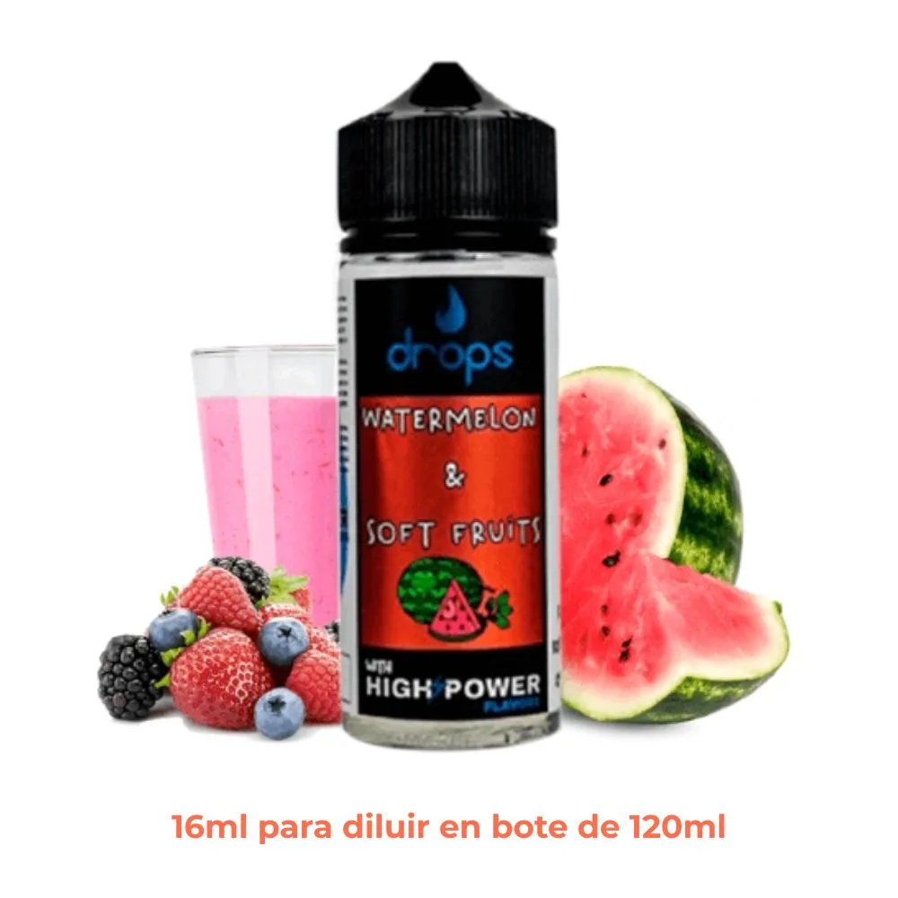 [A16-35-313287] Aroma Drops Bar Watermelon And Soft Fruits Longfill 16/120ml