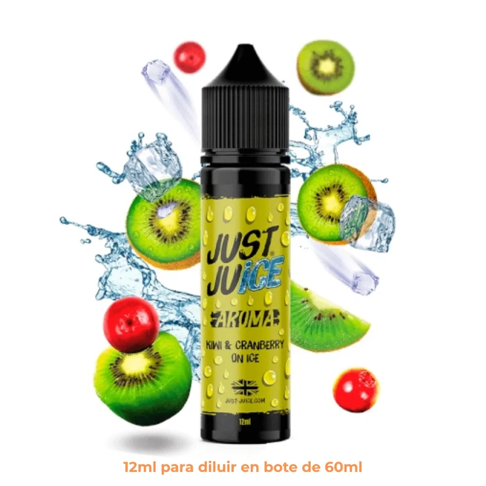 [A12-203-10846] Aroma Just Juice Kiwi Cranberry On Ice Longfill 12/60ml