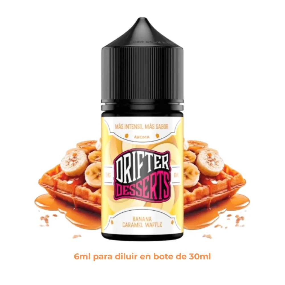 [A6-462-10911] Aroma Drifter Bar Banana Caramel Waffle Longfill 6/30ml
