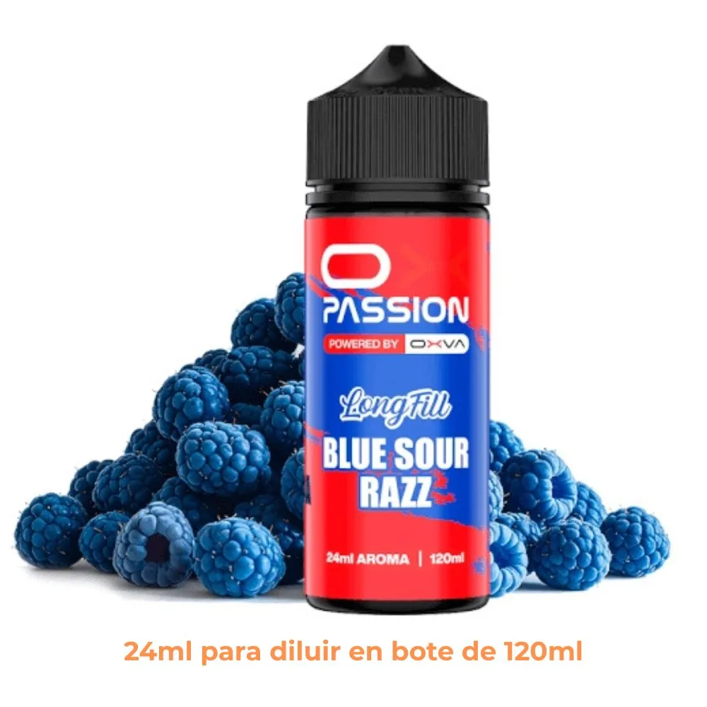 [A24-430-316627] Aroma Ox Passion Blue Sour Razz Longfill 24/120ml