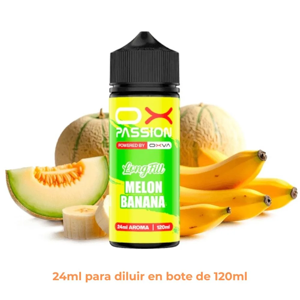 [A24-430-316631] Aroma Ox Passion Melon Banana Longfill 24/120ml