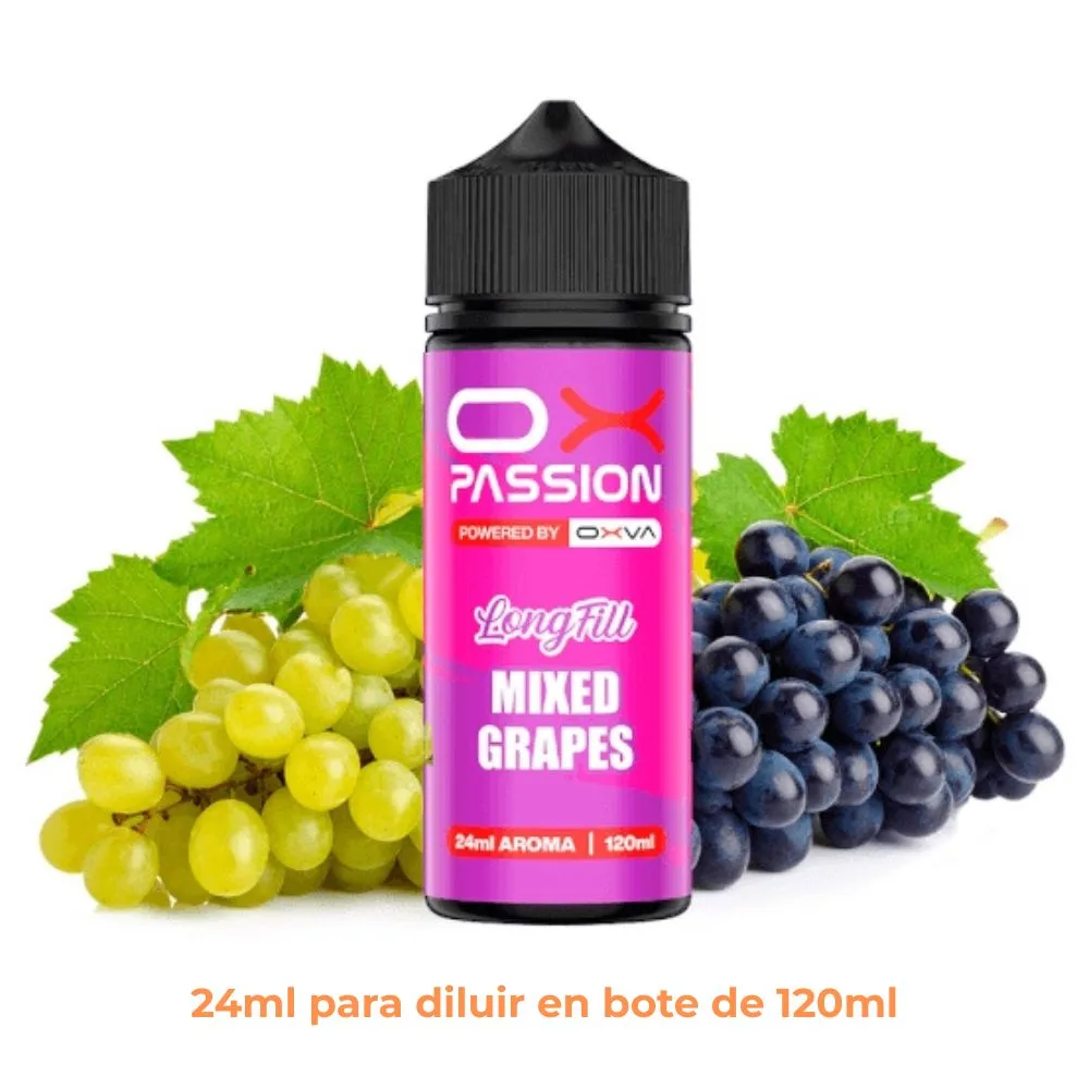 [A24-430-316633] Aroma Ox Passion Mixed Grapes Longfill 24/120ml