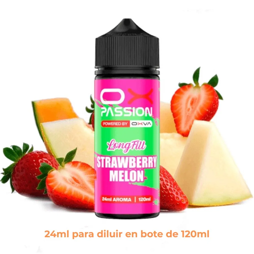 [A24-430-316642] Aroma Ox Passion Strawberry Melon Longfill 24/120ml