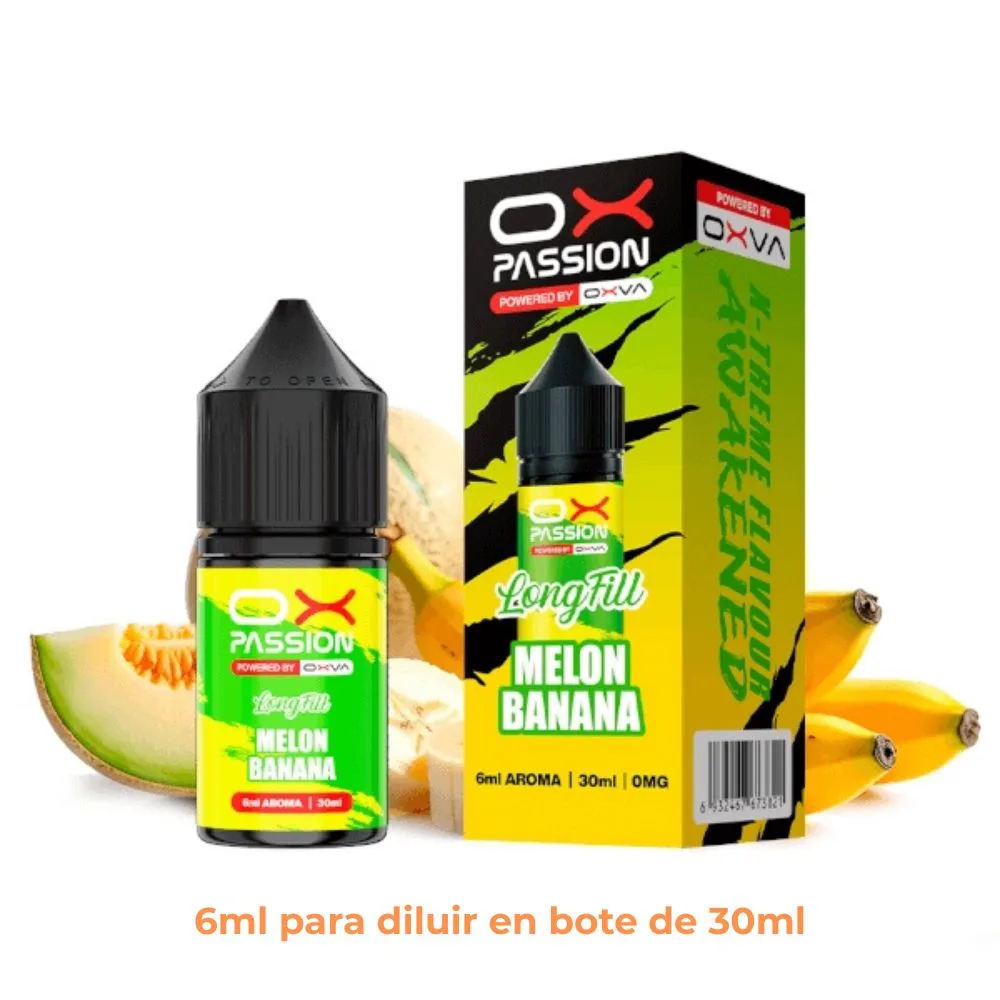 [A6-430-316664] Aroma Ox Passion Melon Banana Longfill 6/30ml
