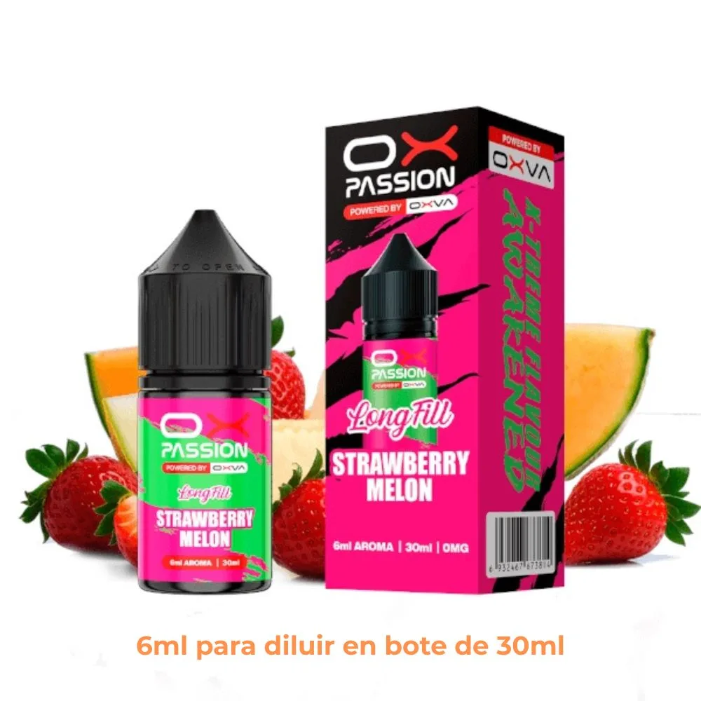 [A6-430-316678] Aroma Ox Passion Strawberry Melon Longfill 6/30ml