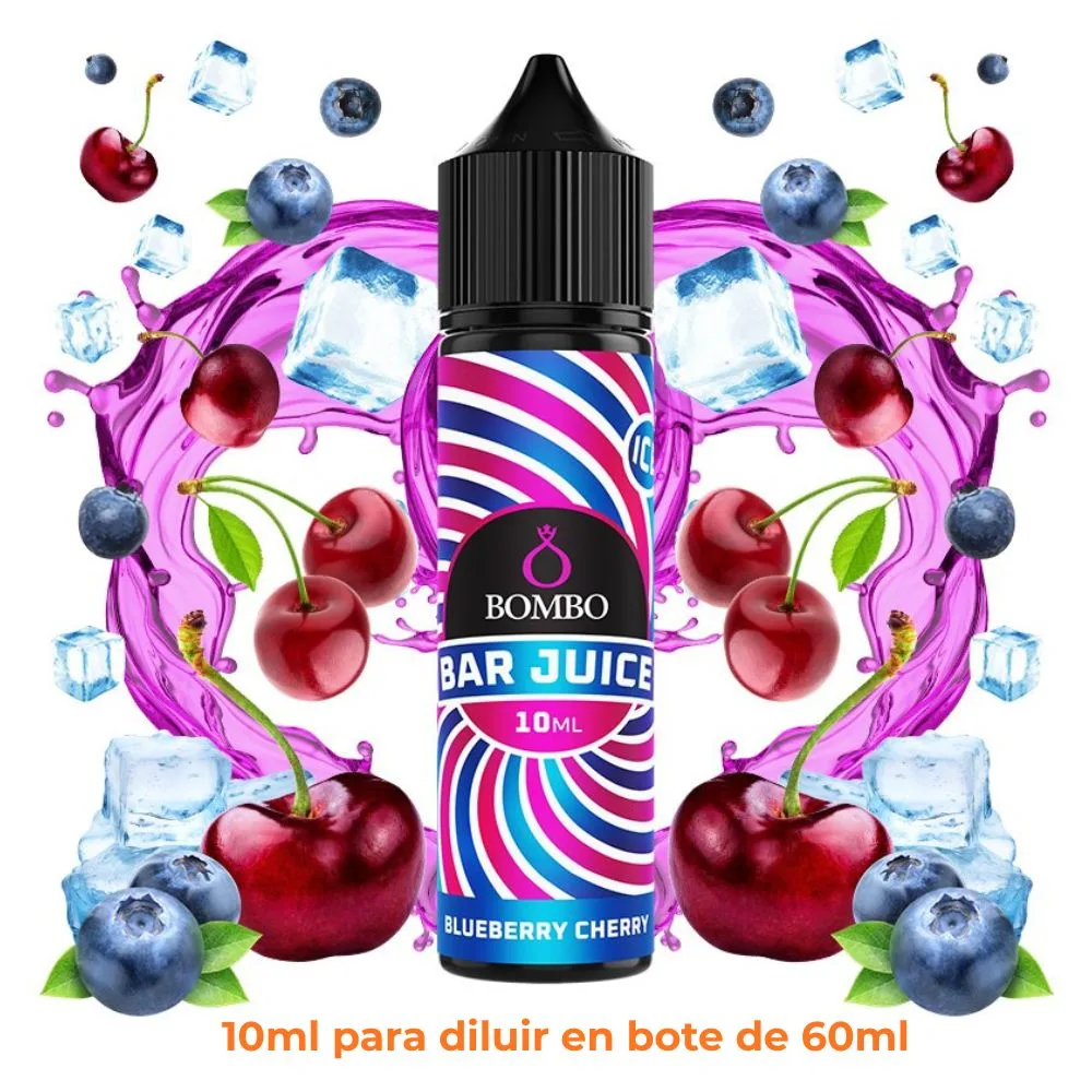 [A10-37-318968] Aroma Bombo Bar Juice Blueberry Cherry Longfill 10/60ml