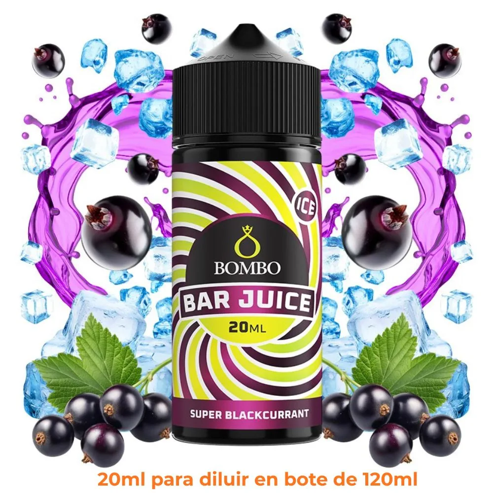 [A20-37-318989] Aroma Bombo Bar Juice Super Blackcurrant Longfill 20/120ml