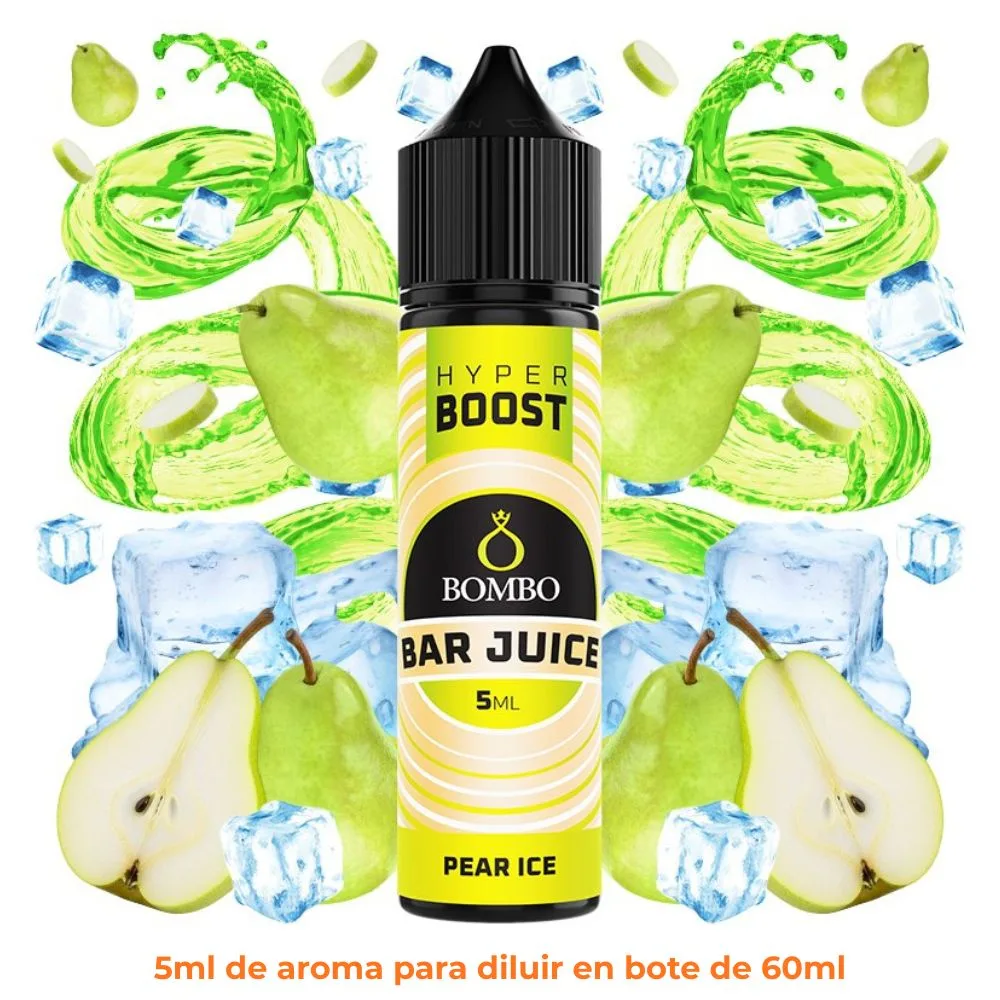 [A5-37-328709] Aroma Bombo Bar Juice Hyper Boost Pear Ice Longfill 5/60ml