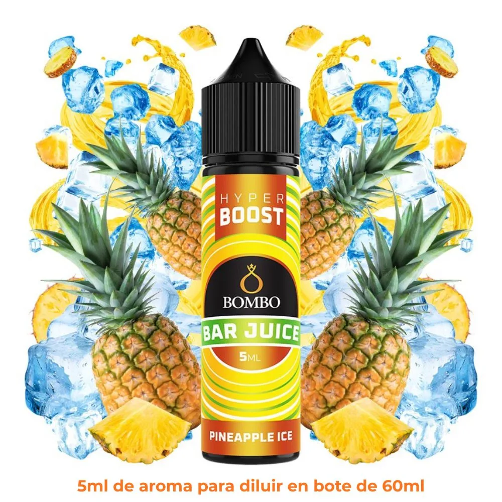 [A5-37-328710] Aroma Bombo Bar Juice Hyper Boost Pineapple Ice Longfill 5/60ml