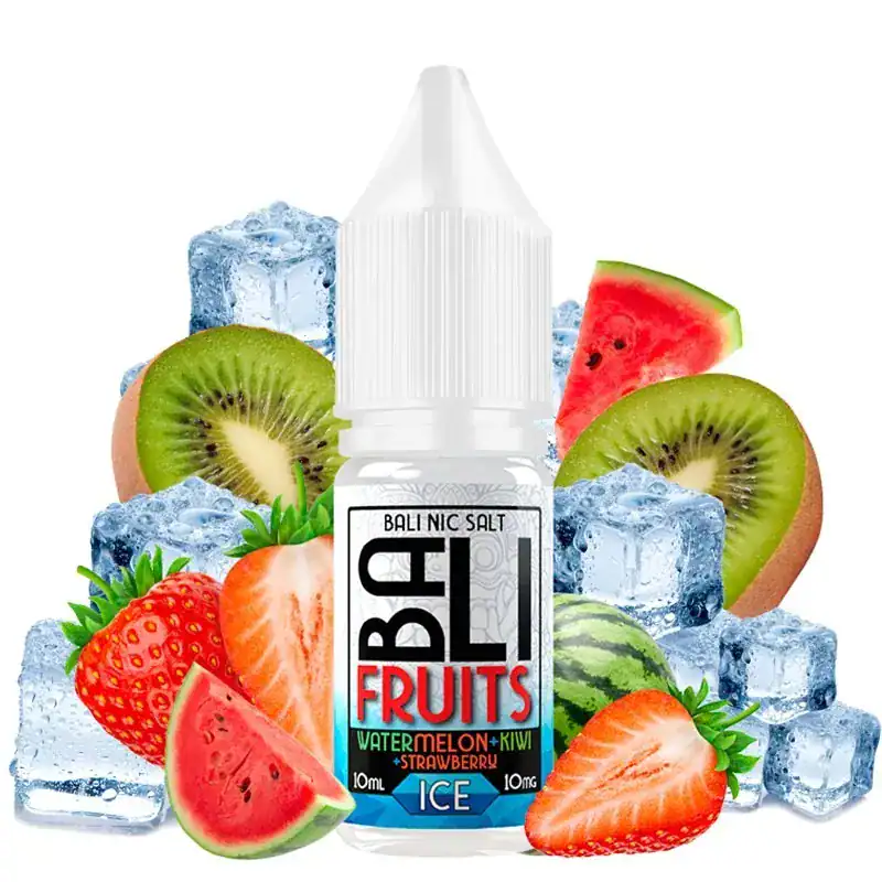 [SAL-292-4260-10MG] Bali Fruits Salts Watermelon Kiwi Strawberry Ice 10ml (10MG)