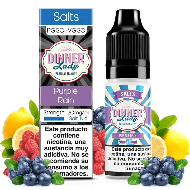 Dinner Lady SaltPurple Rain 10ml (10MG)