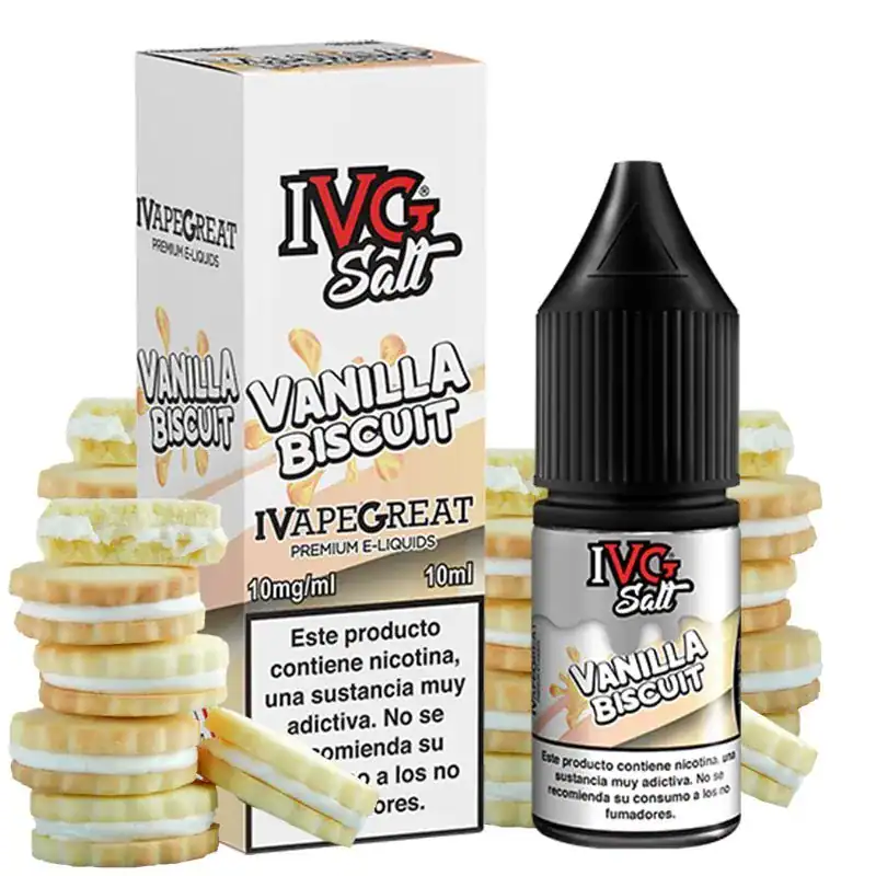 [SAL-55-5157-10MG] IVG Salt Vanilla Biscuit 10ml (10MG)