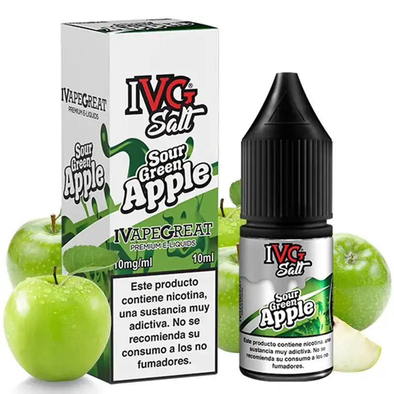 [SAL-55-5159-10MG] IVG Salt Sour Green Apple 10ml (10MG)