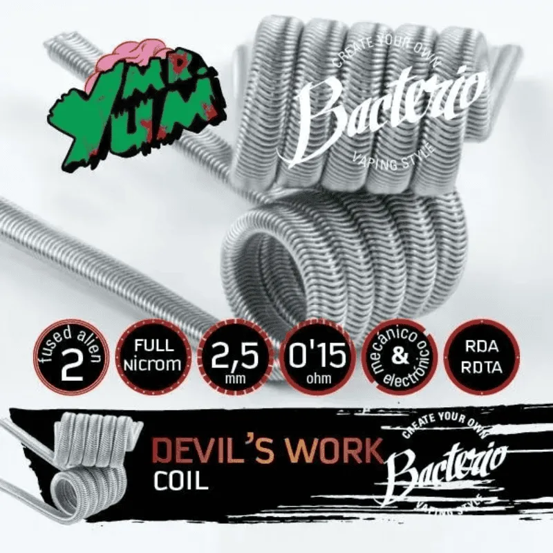 [R.A-197-4246] Bacterio Coils Devils Work 0.15ohm (Pack 2)