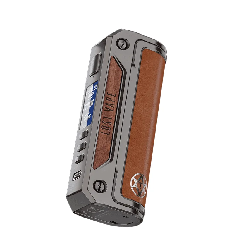 [MOD-50-5882-GUNMETAL-CALF-LEATHER] Lost Vape Thelema Solo DNA Mod (SILVER CARBON FIBER)
