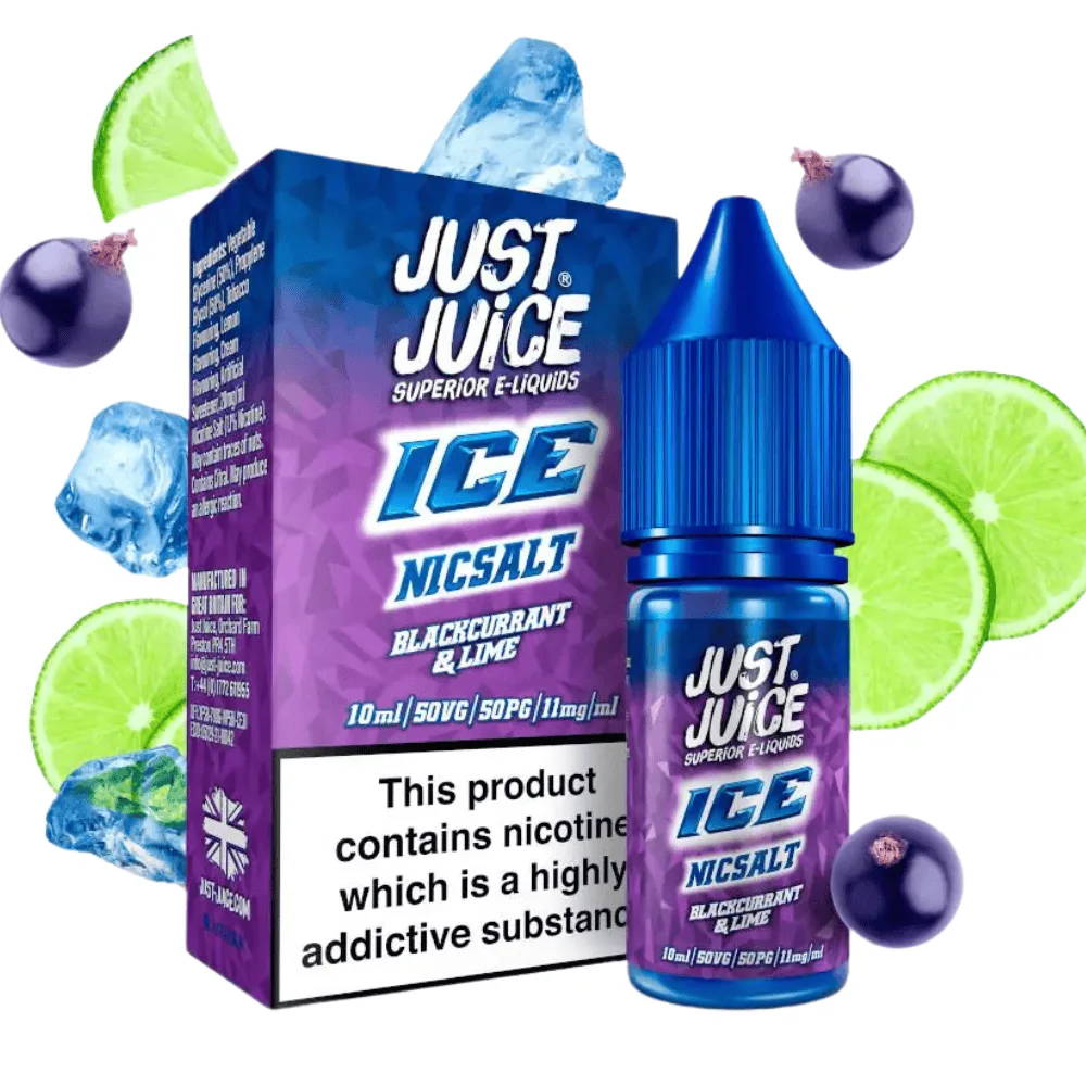 [SAL-203-6219-20MG] Just Juice Sales Blackcurrant Lime on Ice 10ml (20MG)