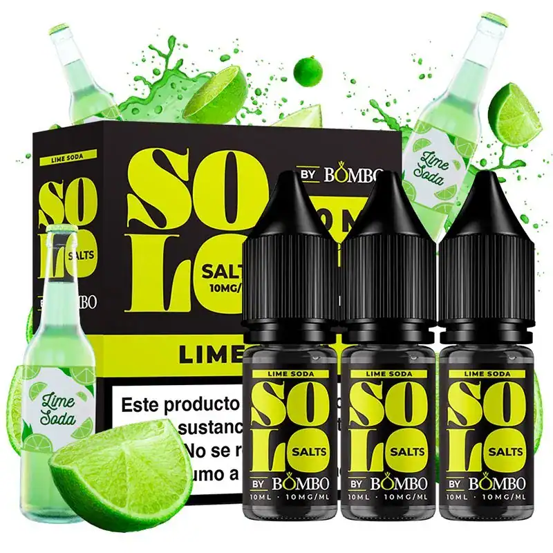 [SAL-37-6860-10MG] Bombo Solo Salts Lime Soda 3x10ml (10MG)