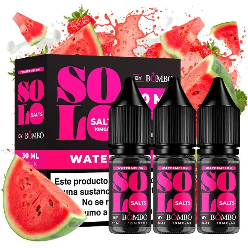 [SAL-37-6863-10MG] Bombo Solo Salts Watermelon 3x10ml (10MG)