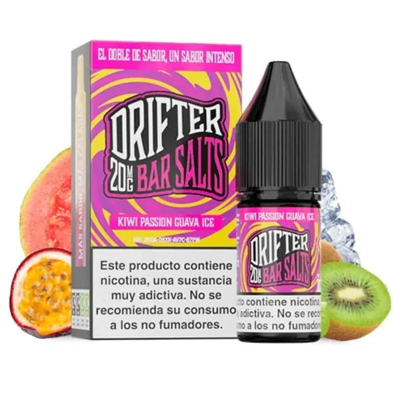 [SAL-462-7551-10MG] Drifter Bar Salts Kiwi Passion Guava Ice 10ml (10MG)