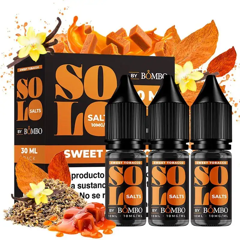 [SAL-37-7649-10MG] Bombo Solo Salts Sweet Tobacco 3x10ml (10MG)