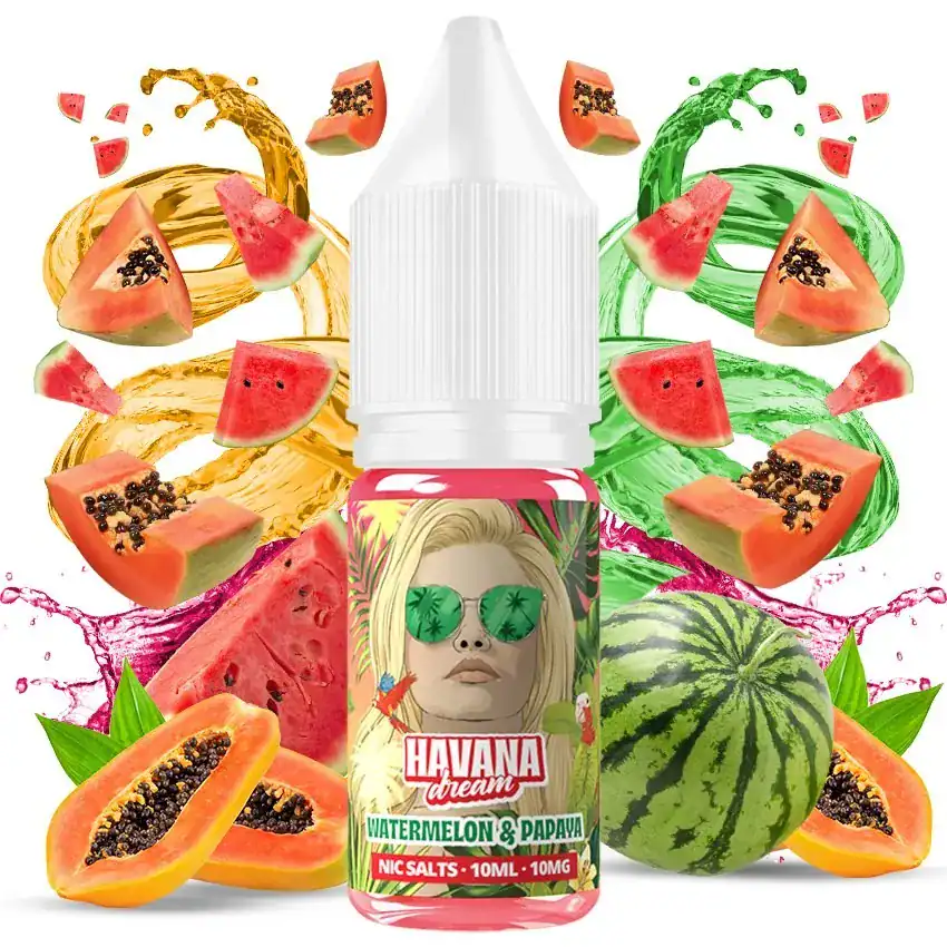 [SAL-369-7836-10MG] Havana Dream Salts Watermelon Papaya 10ml (10MG)