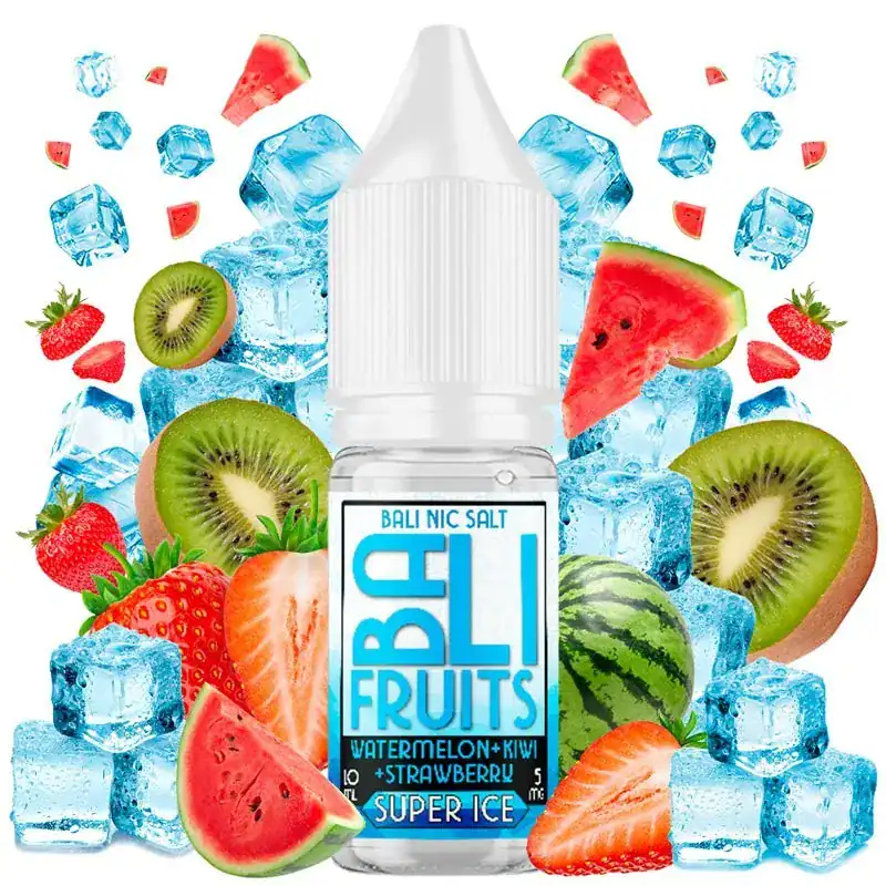 [SAL-292-7933-10MG] Bali Fruits Salts Watermelon Strawberry Kiwi Super Ice 10ml (10MG)