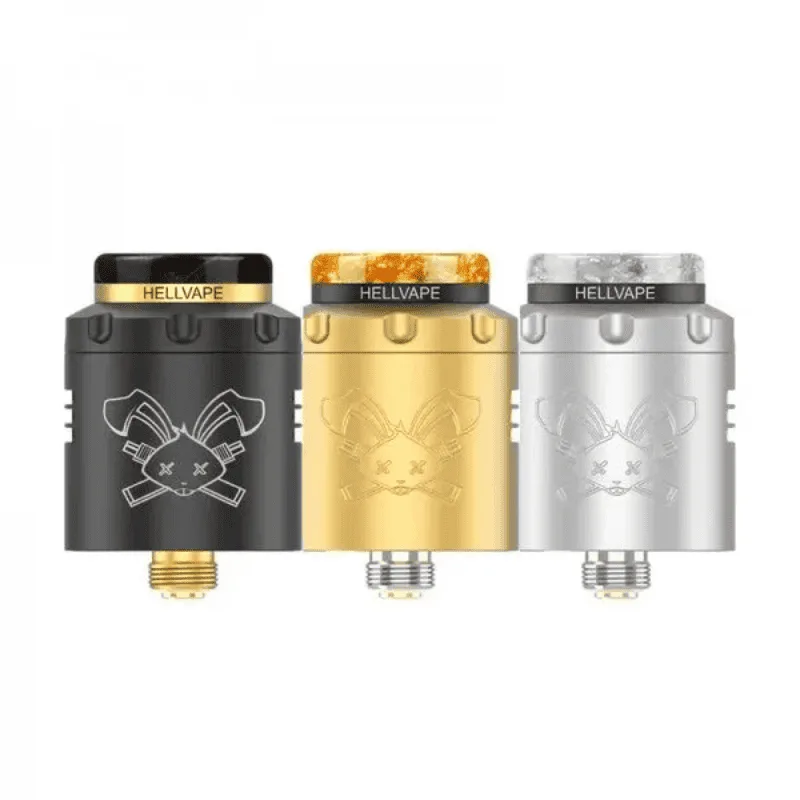 [ATO-62-8373-SILVER.BLACK] Hellvape Dead Rabbit 3 RDA 6th Anniversary (SILVER BLACK)