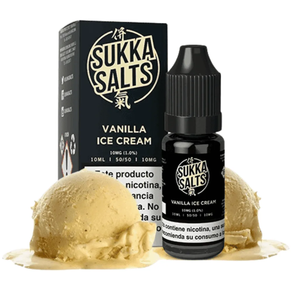 [SAL-260-8456-10MG] Sukka Black Salts Vanilla Ice Cream 10ml (10MG)