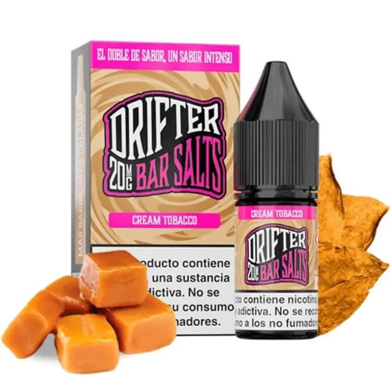 [SAL-462-8569-10MG] Drifter Bar Salts Cream Tobacco 10ml (10MG)