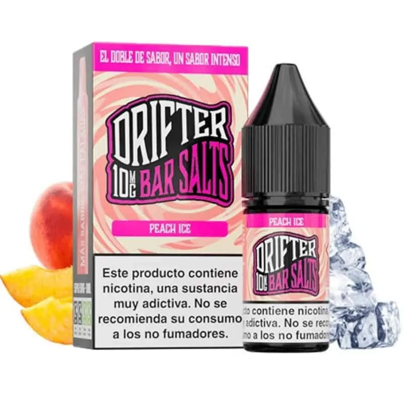[SAL-462-8573-10MG] Drifter Bar Salts Peach Ice 10ml (10MG)