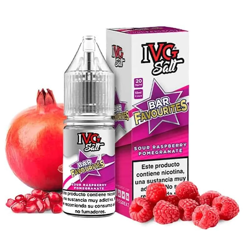 [SAL-55-8634-10MG] IVG Salts Sour Raspberry Pomegranate 10ml (10MG)