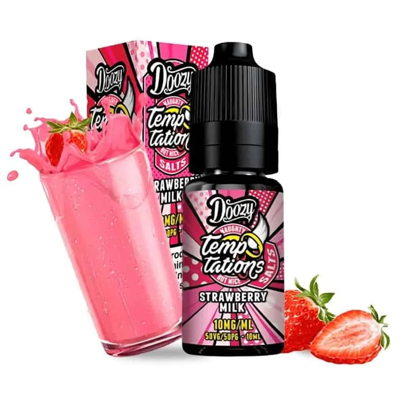 [SAL-77-8659-10MG] Doozy Temptations Salts Strawberry Milk 10ml (10MG)