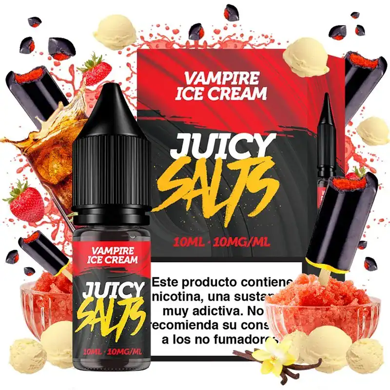 [SAL-468-8963-10MG] Juicy Salts Vampire Ice Cream 10ml (10MG)