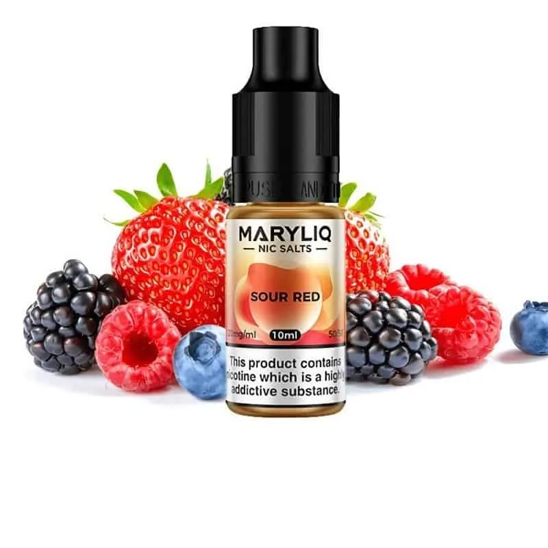 [SAL-486-9157-10MG] Maryliq Nic Salts Sour Red 10ml (10MG)