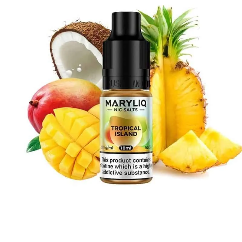 [SAL-486-9161-10MG] Maryliq Nic Salts Tropical Island 10ml (10MG)