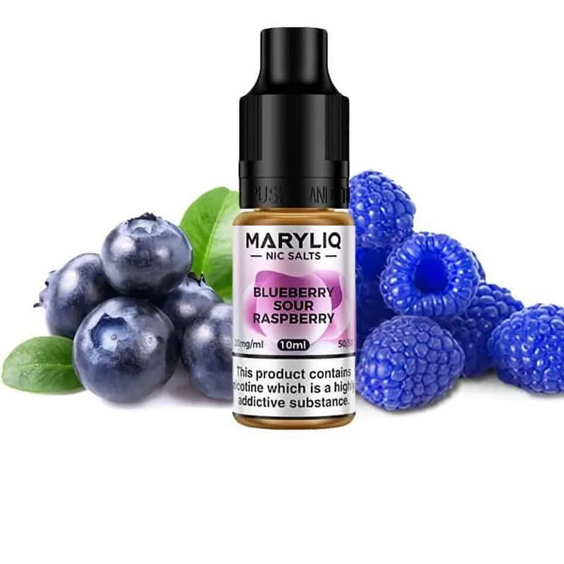 [SAL-486-9163-10MG] Maryliq Nic Salts Blueberry Sour Raspberry 10ml (10MG)