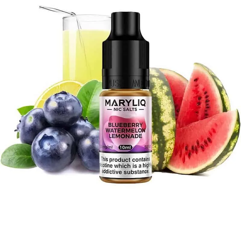 [SAL-486-9164-10MG] Maryliq Nic Salts Blueberry Watermelon Lemonade 10ml (10MG)