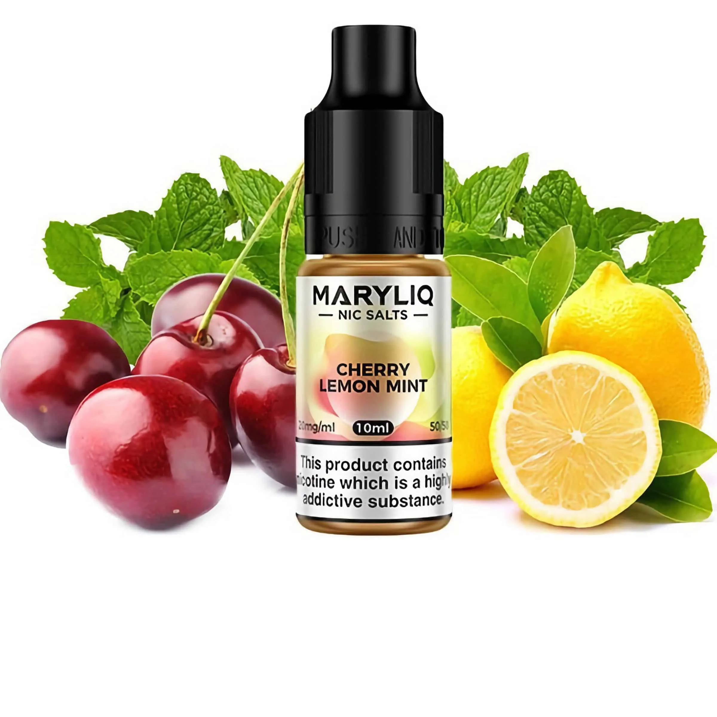 [SAL-486-9165-10MG] Maryliq Nic Salts Cherry Lemon Mint 10ml (10MG)